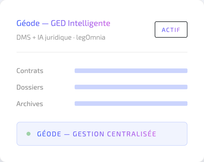 Application LegOmnia